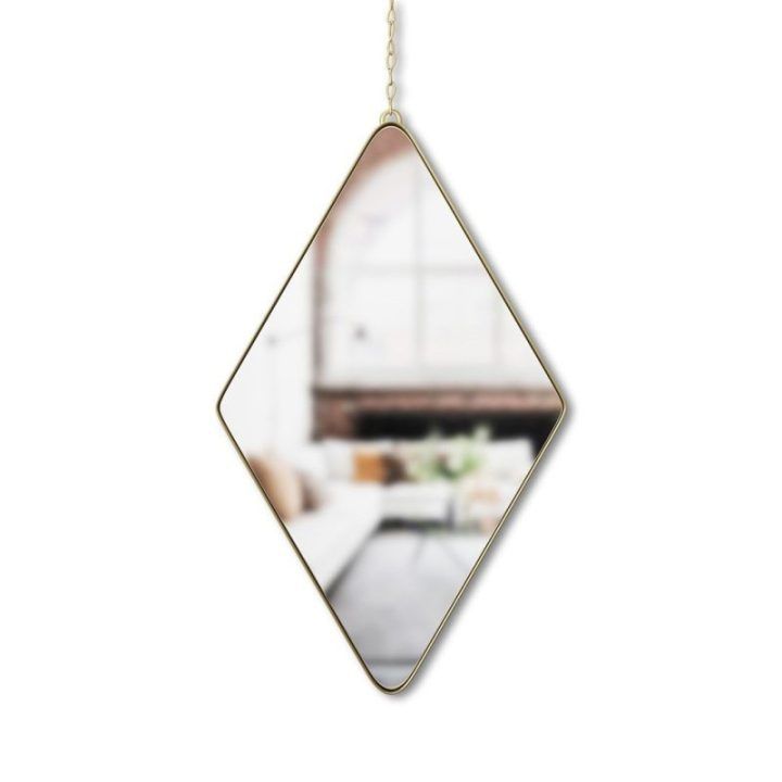 Veidrodis žalvarinis DIMA DIAMOND BRASS