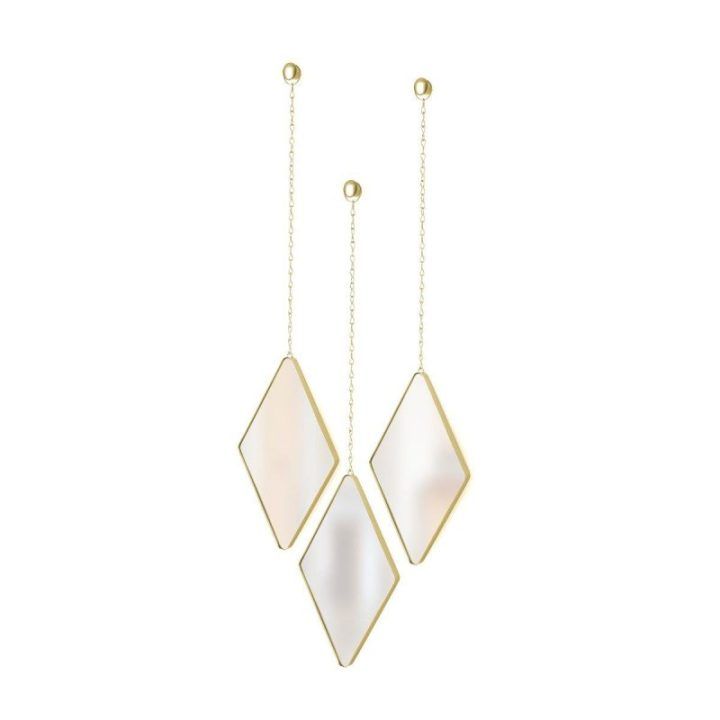 Veidrodis žalvarinis DIMA DIAMOND BRASS