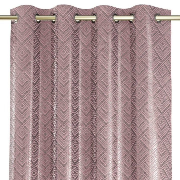 Užuolaida blackout 140×250 rožinė–auksinė CASPE