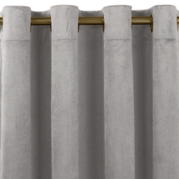 Užuolaidos 135×175 cm aksominės pilkos spalvos