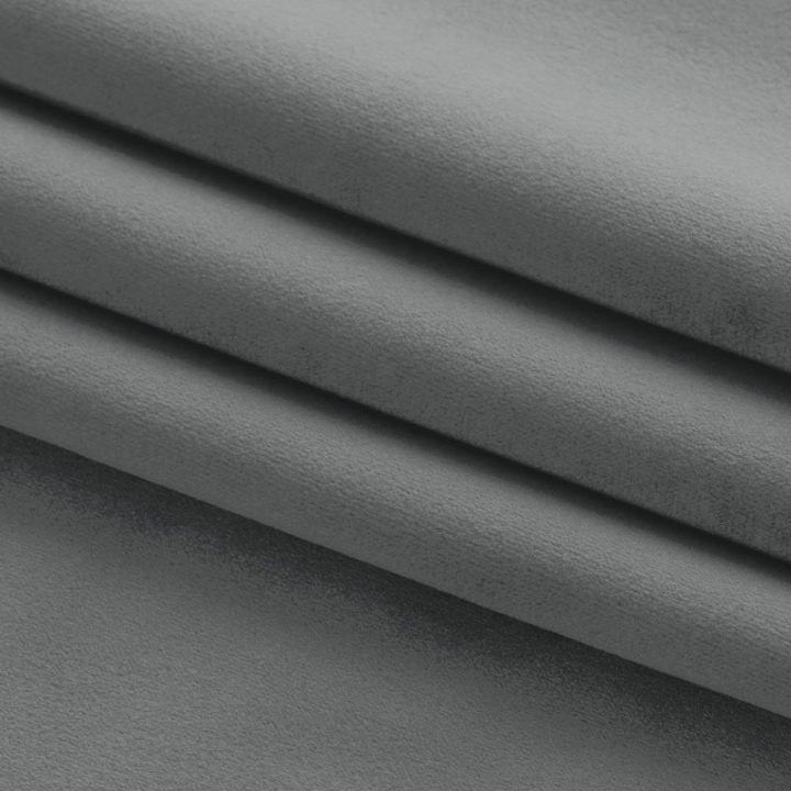 Užuolaida iš aksomo tamsiai pilka
