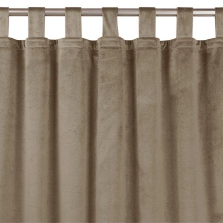 Užuolaidos aksomas 135×245 cm smėlio spalvos