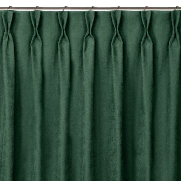 Užuolaidos 140×270 cm tamsiai žalia CHENILLE FLEX