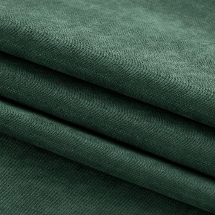 Užuolaidos 280×270 cm iš čenilės tamsiai žalia Chenille Flex