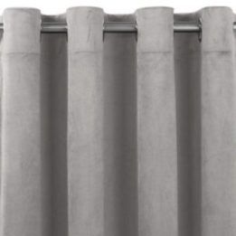 Užuolaidos 265 × 270 cm, pilkos VELVET EYELETS
