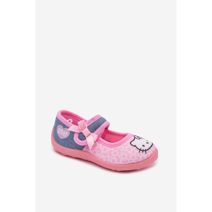 Mergaitiškos balerinos su lipduku Hello Kitty, rožinės