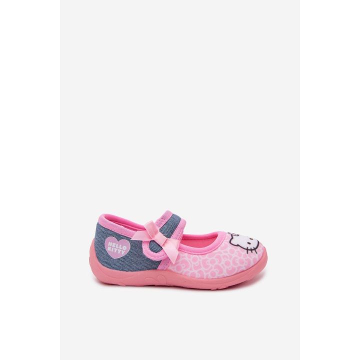Mergaitiškos balerinos su lipduku Hello Kitty, rožinės