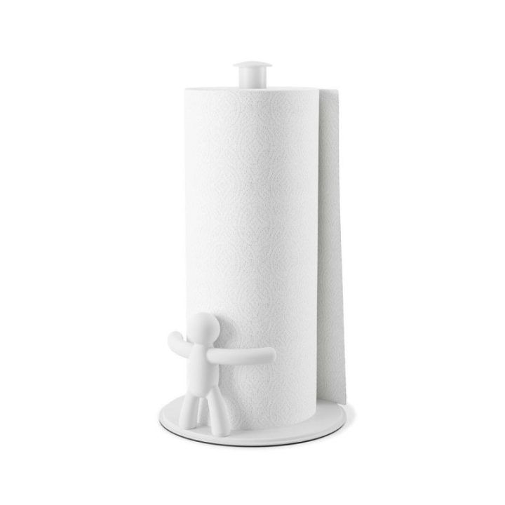 Popierinių rankšluosčių laikiklis 19 × 18 × 34, baltas HOLDER BUDDY
