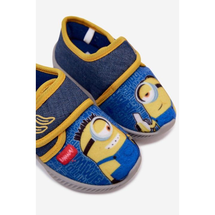 Vaikiškos balerinos su „Minions“ motyvu, mėlynos ir geltonos