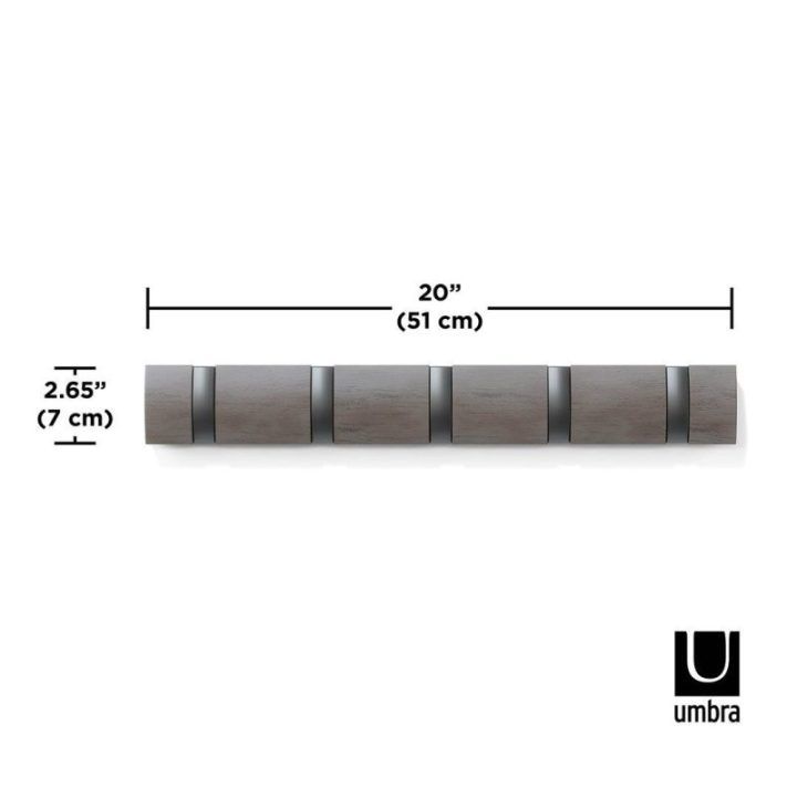 Kabliukas 51 × 6 × 3, pilkos spalvos FLIP 5