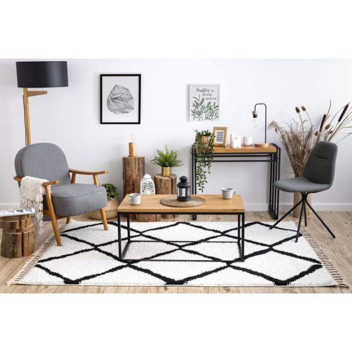 Kilimas 60 × 300 cm, baltos spalvos WELBEN