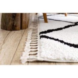 Kilimas 70 × 250 cm, baltos spalvos WELBEN