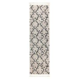Kilimas Zigzak 60 × 250 cm, kreminės spalvos WELBEN