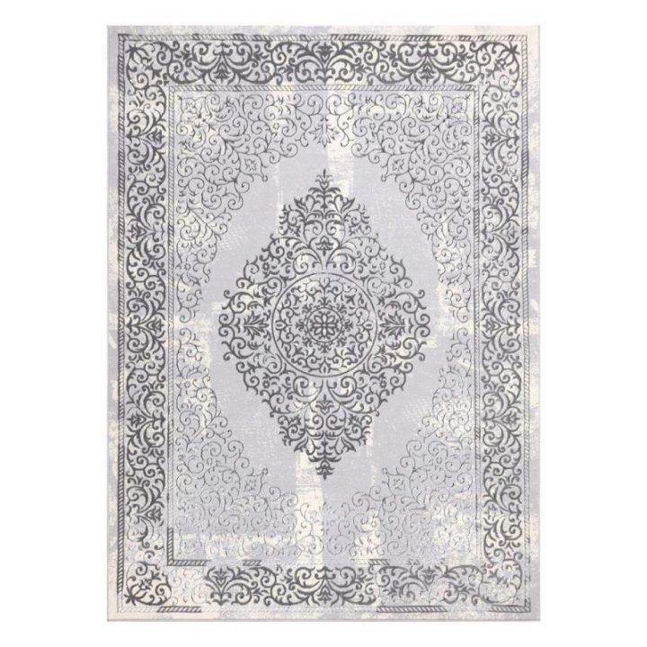 Kilimas 160 × 220 cm, pilkos spalvos IONA ROSETTE