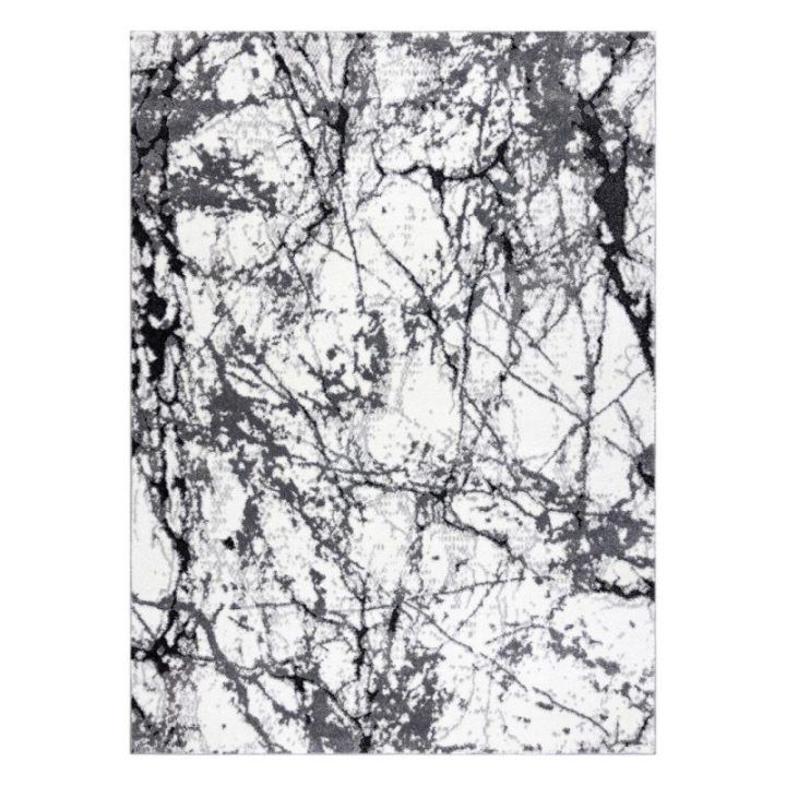 Kilimas 160 × 220 cm, pilkos spalvos VERS MARBLE