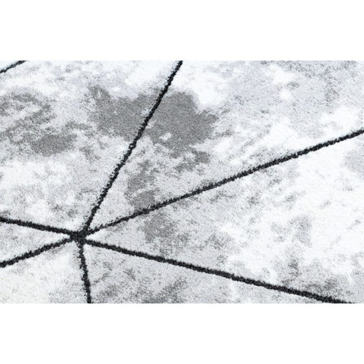Kilimas 120 × 170 cm, pilkos spalvos VERS POLYGONS