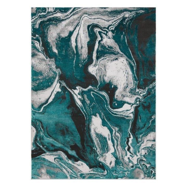 Kilimas 140 × 190 cm, žalios ir antracito spalvos WELLI