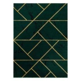 Kilimas 120 × 170 cm (120x170), tamsiai žalias ir auksinis ESTEMA