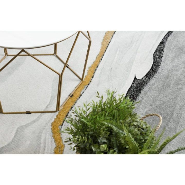 Kilimas 120 × 170 cm, juodos ir auksinės spalvos ESTEMA
