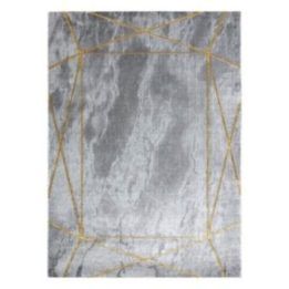 Kilimas 80 × 150 cm, pilkos ir auksinės spalvos ESTEMA