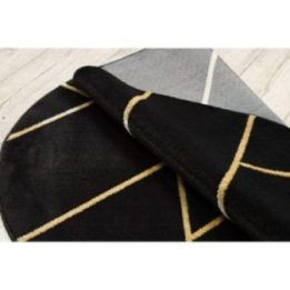 Kilimas MARBLEGEO, juodos ir auksinės spalvos ESTEMA