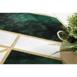 Kilimas MARBLE3 R120, tamsiai žalia ir aukso spalvos ESTEMA