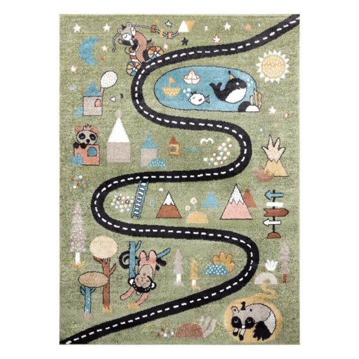 Kilimas 120 × 170 cm, žalios spalvos BEO ROUTE