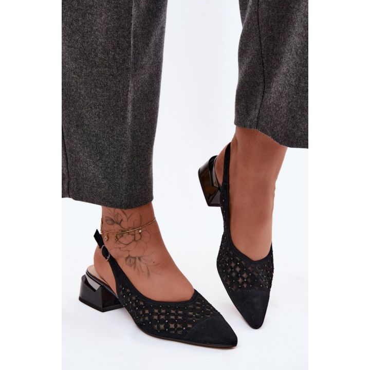 Ažūrinės basutės su kulnu Step in style