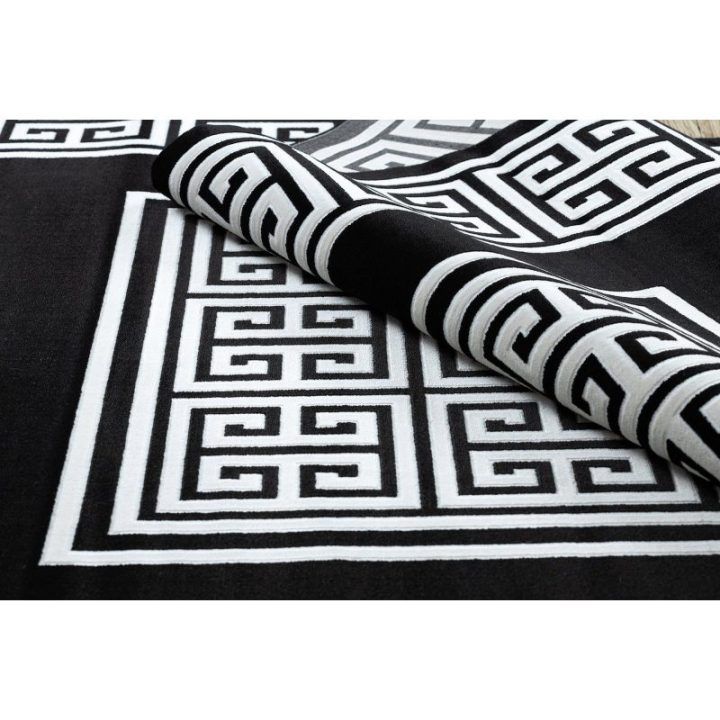 Kilimas 120 × 170 cm, juodos ir kreminės spalvos MOSSE