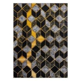 Kilimas 80 × 250 cm, juodos ir auksinės spalvos MOSSE GLAM