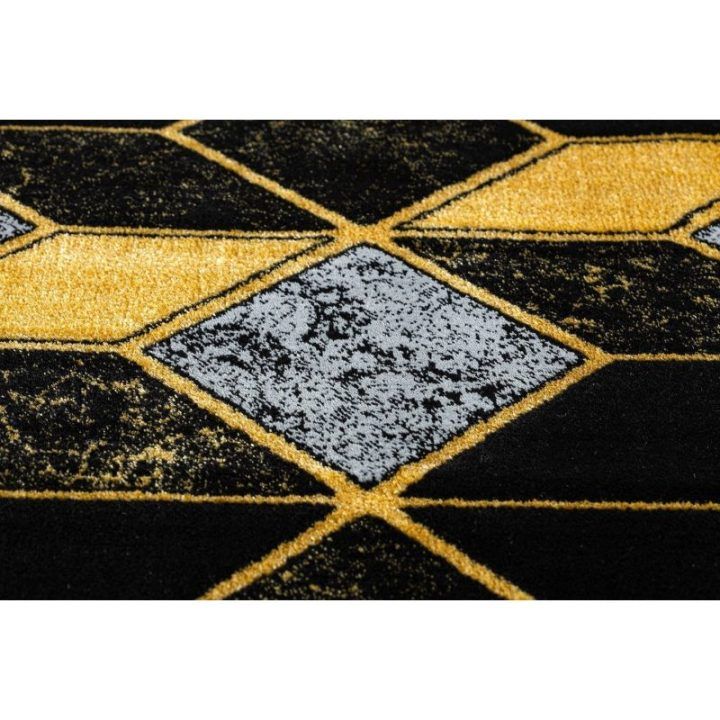 Kilimas 80 × 300 cm, juodos ir auksinės spalvos MOSSE GLAM