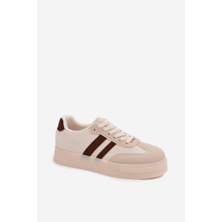 Smėlio spalvos sportiniai bateliai Step in style