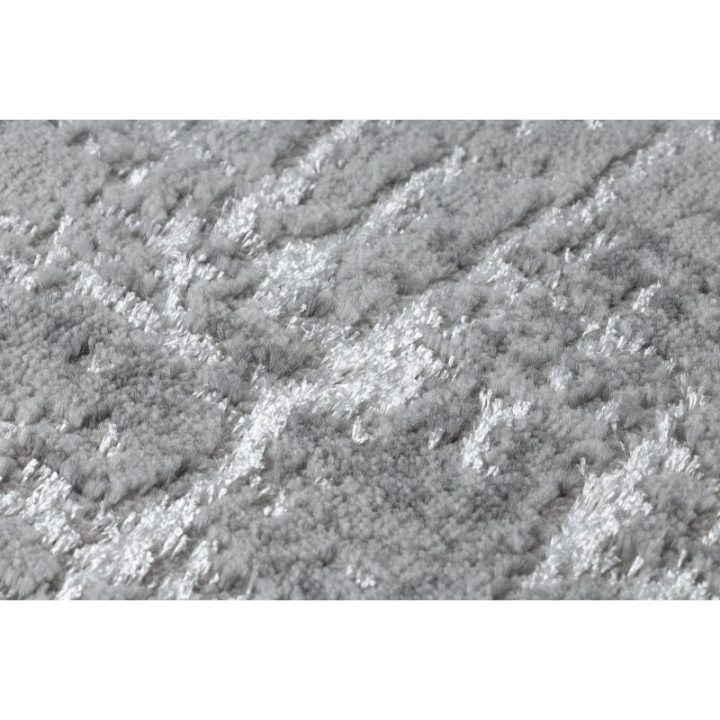 Kilimas 80 × 150 cm, pilkos ir baltos spalvos TREX LINES