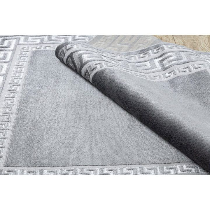 Kilimas 160 × 220 cm, tamsiai pilkos spalvos TREX