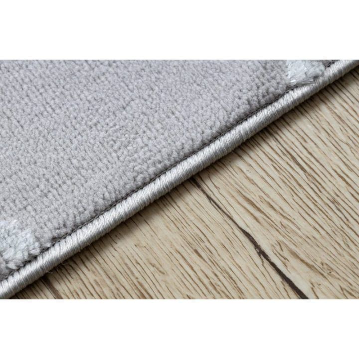 Kilimas 80 × 150 cm, pilkos ir baltos spalvos TREX CLOVER