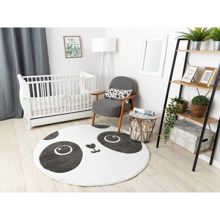 Kilimas baltos spalvos PANDA
