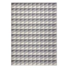 Kilimas su geometriniu raštu pilkos spalvos WINK RHOMBUS