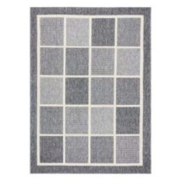 Kilimas su kvadratų raštu pilkos spalvos WINK SQUARES