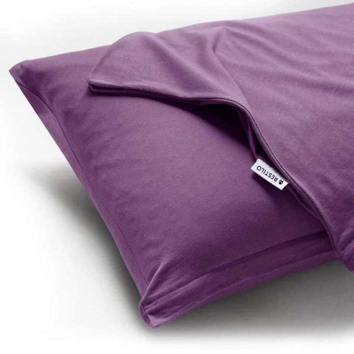 Pagalvės užvalkalas 40x120 cm violetinės spalvos 2 vnt.
