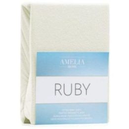 Paklodė su guma frotinė ecru spalvos Ruby
