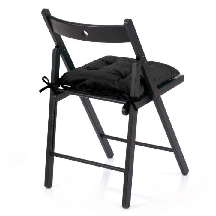 Kėdės pagalvėlė 40×40 cm juoda