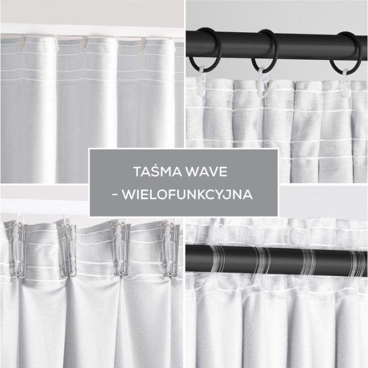 Užuolaida su klostėmis iš velveto balta