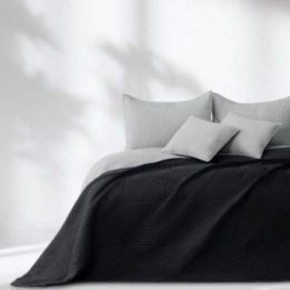 Lovatiesė juodos ir sidabrinės spalvos 240×260 cm
