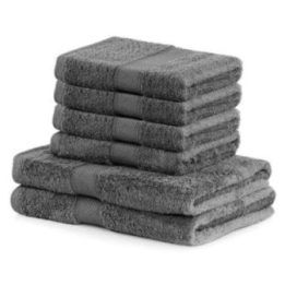 Rankšluosčių rinkinys 2 vnt. 70x140 ir 4 vnt. 50x100 pilki
