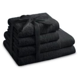 Rankšluosčių rinkinys 2 vnt. 70x140 ir 2 vnt. 50x100 juodi AH AMARI