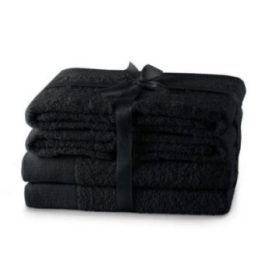 Rankšluosčių rinkinys 2 vnt. 70x140 ir 4 vnt. 50x100 juodi