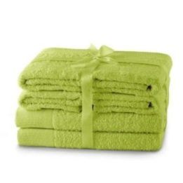 Rankšluosčių rinkinys 2 vnt. 70x140 ir 4 vnt. 50x100 žalia spalva