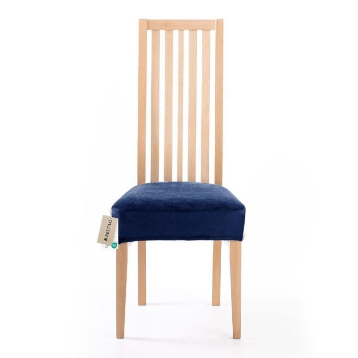Kėdės sėdynės užvalkalas 40×40+5 cm indigo spalvos