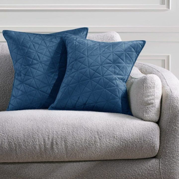 Dekoratyvinis pagalvės užvalkalas 45x45 cm tamsiai mėlynas