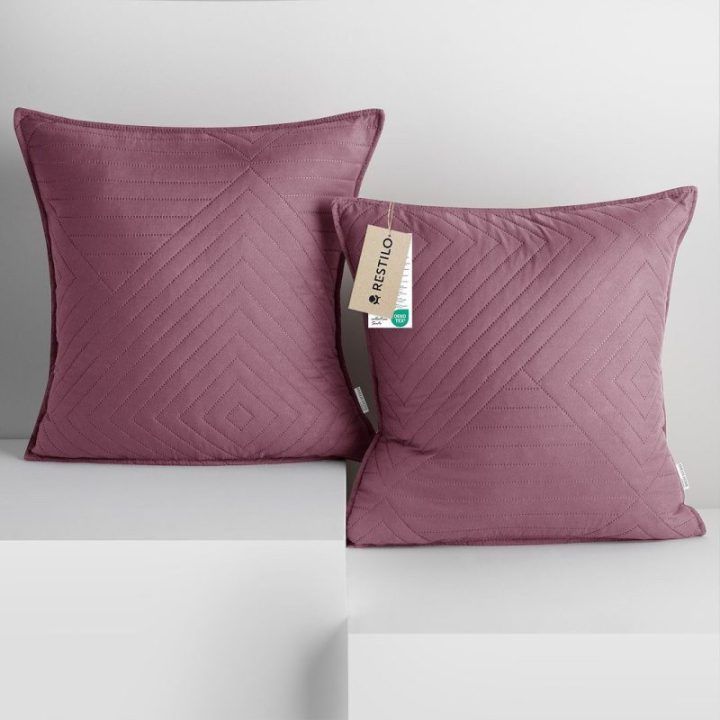 Dekoratyvinis pagalvės užvalkalas 45×45 cm violetinės spalvos Restilo